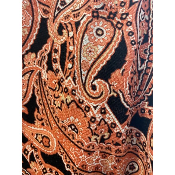 F. Michael Kors Top Size M Paisley Multicolor Pink Top Ruffle Sleeve NWT $64 - Picture 7 of 11